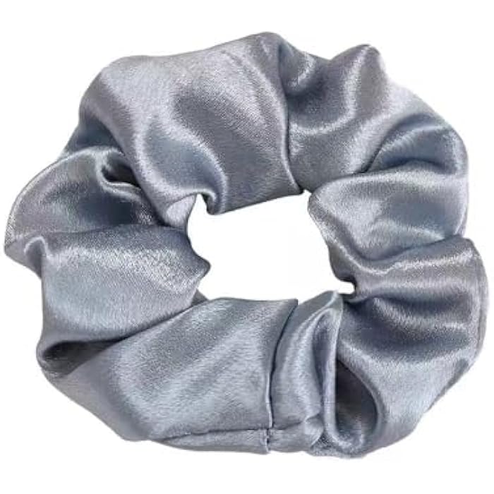 Satin Hair Eraser Set of 6 Large Size Elastics for Women and Girls Soft Elasticized Anti Tangle Hold Hold for All Daily Styles, Formal and Social Occasions - Image 1